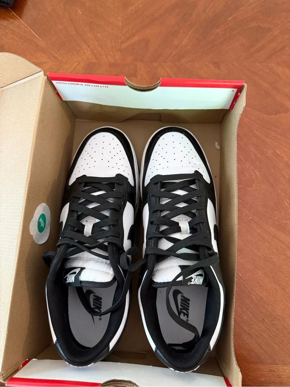 Nike Black and White Low-Top Sneakers